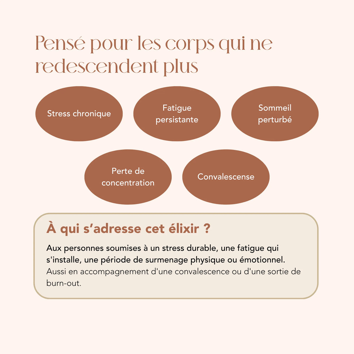 À qui s'adresse l'élixir Ashwagandha : les personnes en période de stress ou de fatigue durable