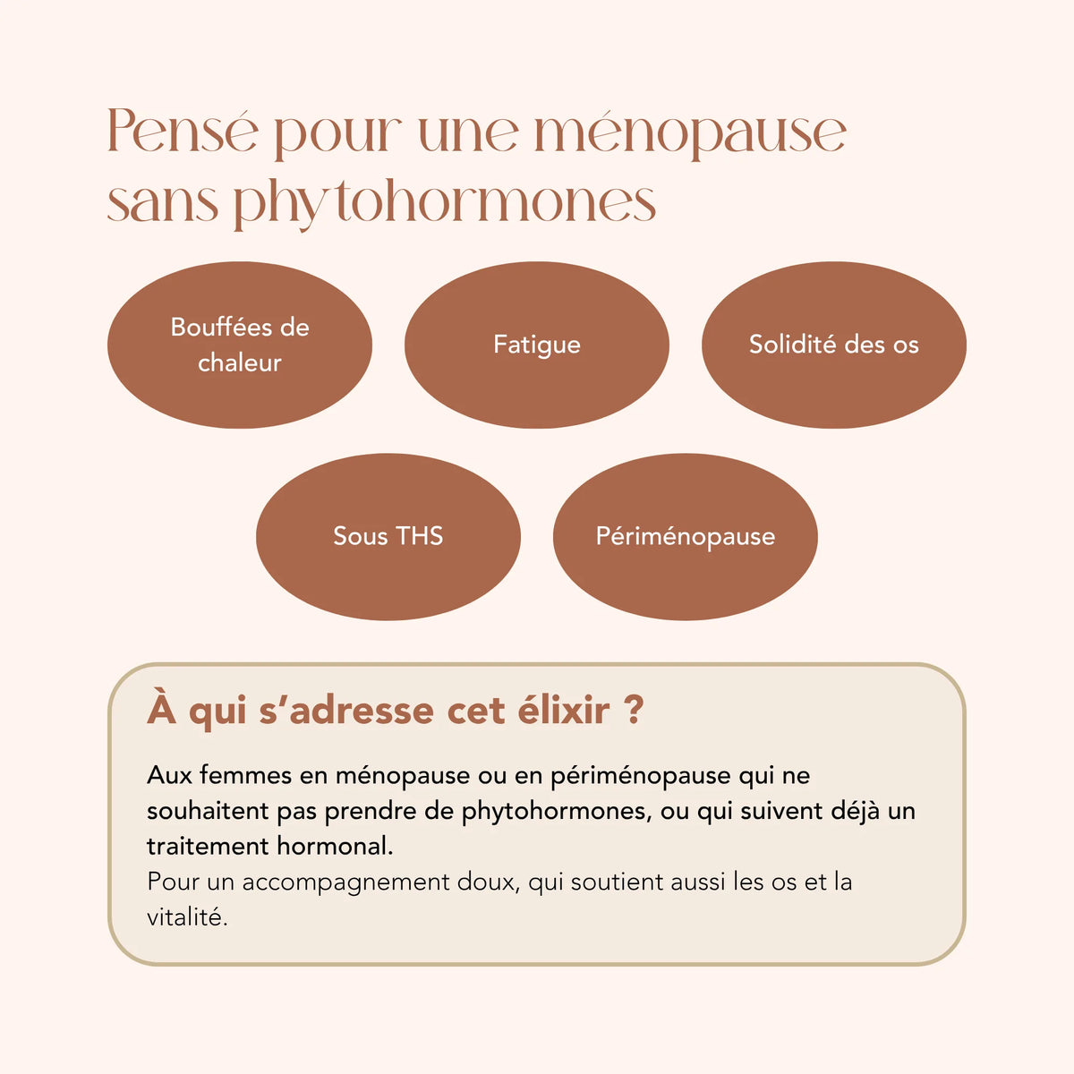 À qui s'adresse l'élixir Femme Sage Gemmo : ménopause ou périménopause sans phytohormones