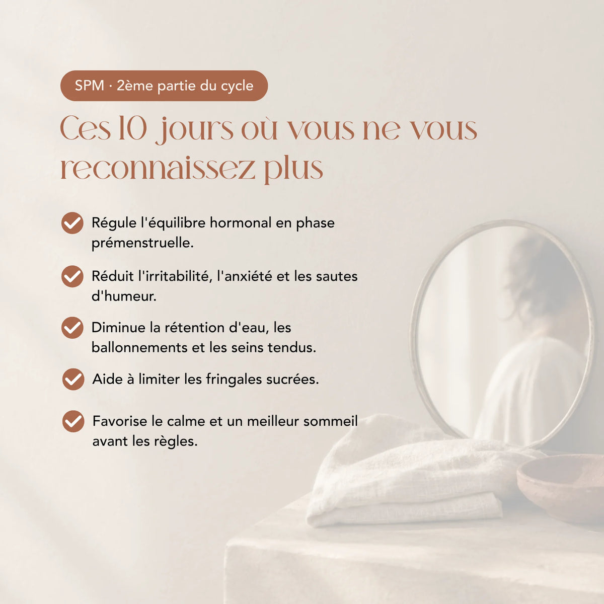 Flacon de l'élixir Harmonie Prémenstruelle Curanderas, 100 ml, sans alcool