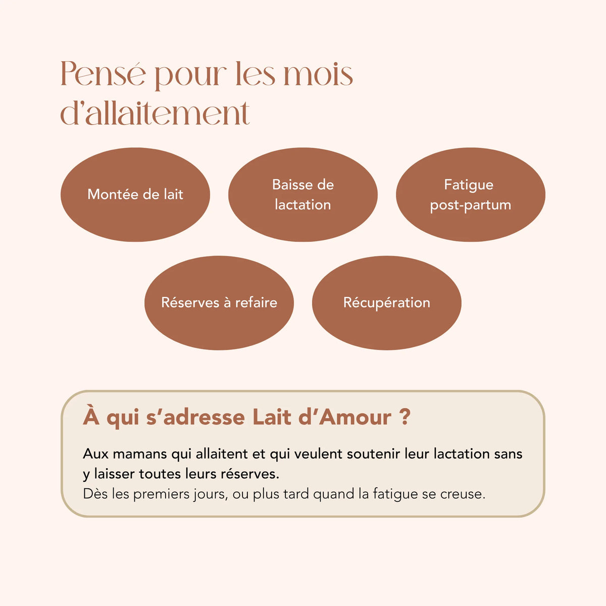 À qui s'adresse l'élixir Lait d'Amour : les mamans qui allaitent
