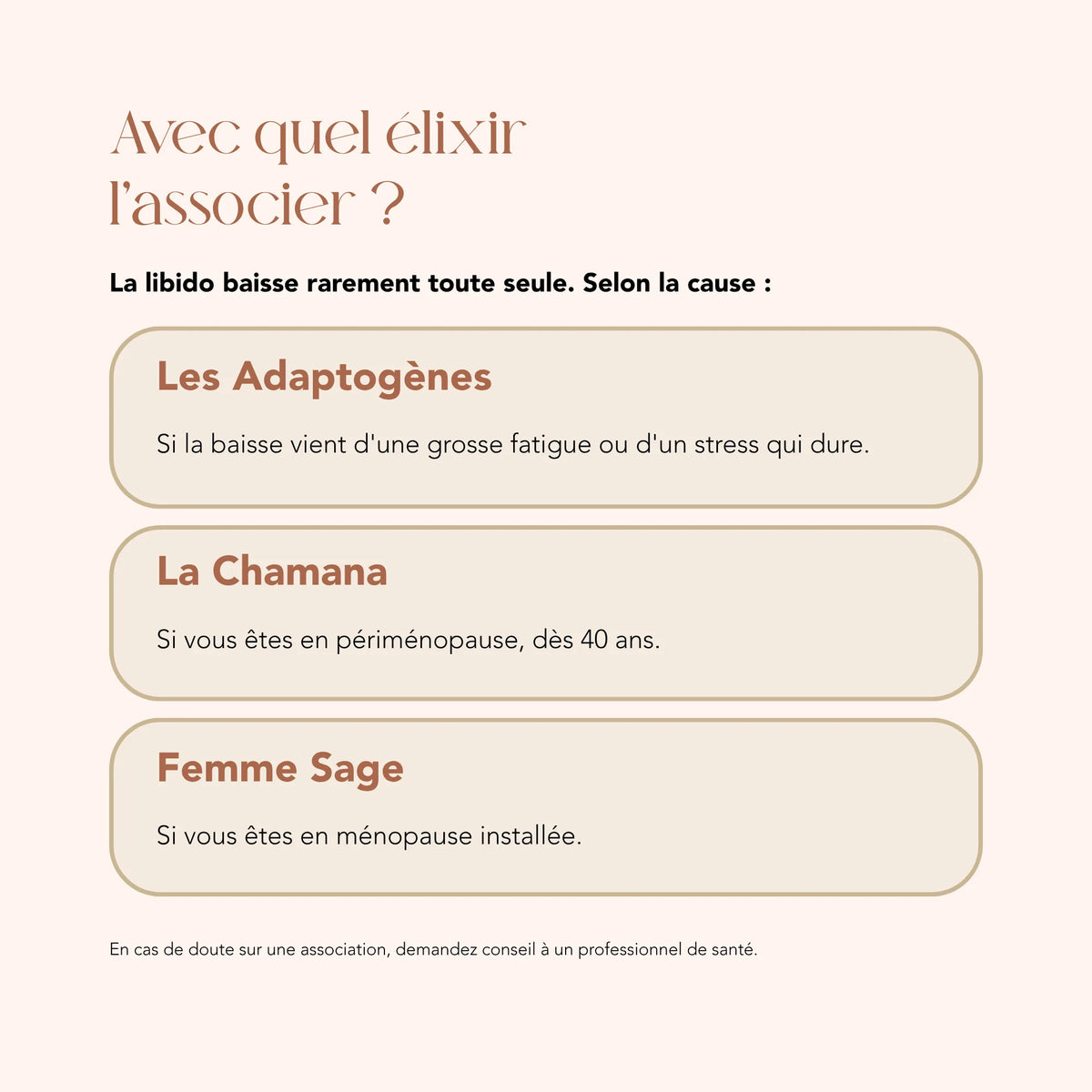 Associer Les Aphrodisiaques aux élixirs Les Adaptogènes, La Chamana ou Femme Sage
